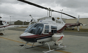 Heliwest's Bell 206 JetRanger fitted for larviciding work. (Heliwest)